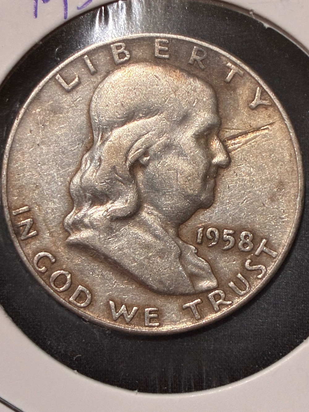 1958 D Franklin Half Dollar - Silver Coin
